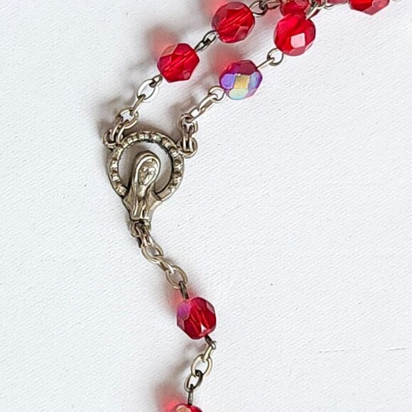 FUN NECKLACE JEWLLERY LOT of 6 Costume Jewelry Rosary Saber Tooth Necklace - Picture 6 of 7